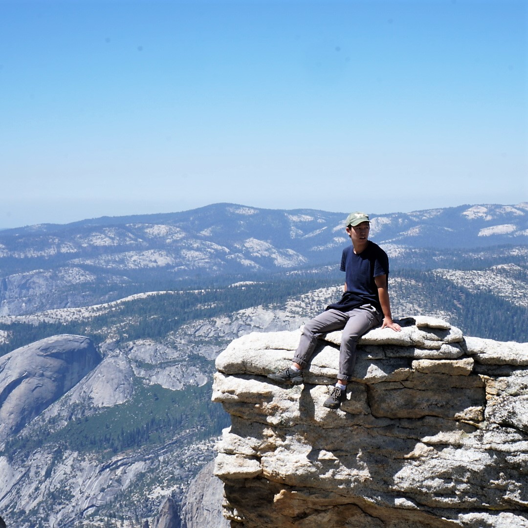 Max on a rock